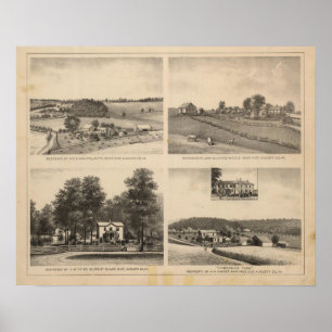 Hamilton, Landes, Yates residences, Horseshoe Farm Poster