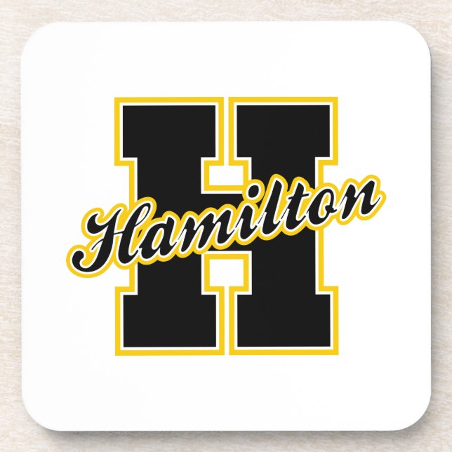 Hamilton Letter Coaster (Front)