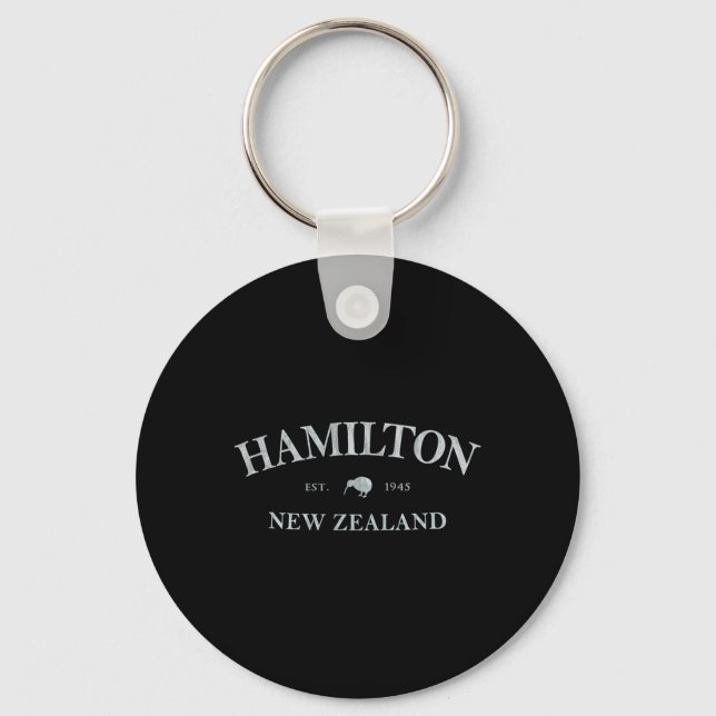 Hamilton New Zealand Hamilton Nz Graphic Print  Key Ring (Front)