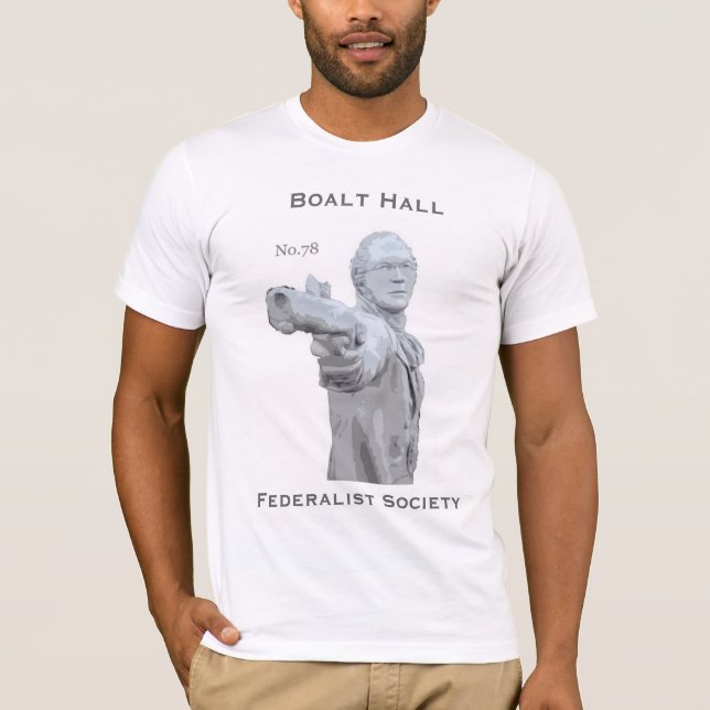 Hamilton, No. 78 on White T-Shirt (Front)