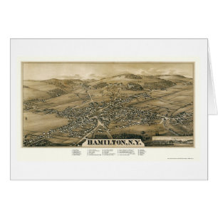 Hamilton, NY Panoramic Map - 1885