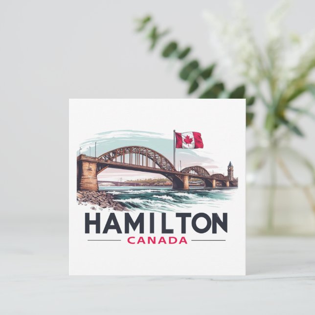 Hamilton Ontario Canada  Holiday Card (Standing Front)