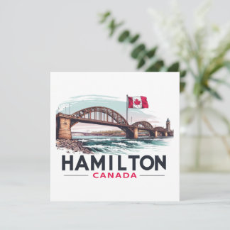 Hamilton Ontario Canada Holiday Card