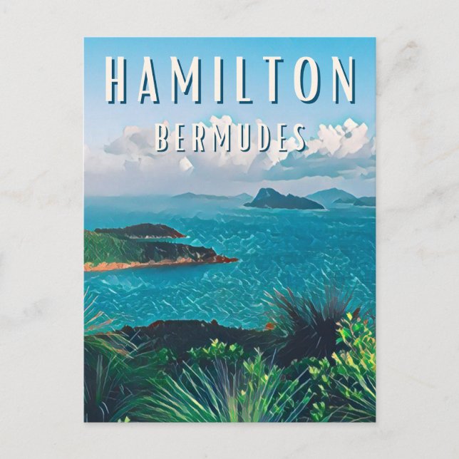 Hamilton: Pearl of Bermuda Postcard (Front)