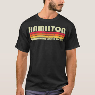 HAMILTON Surname Funny Retro Vintage 80s Birthday  T-Shirt