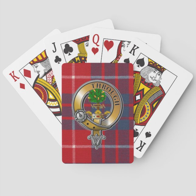 Hamilton Tartan & Badge Playing Cards (Back)