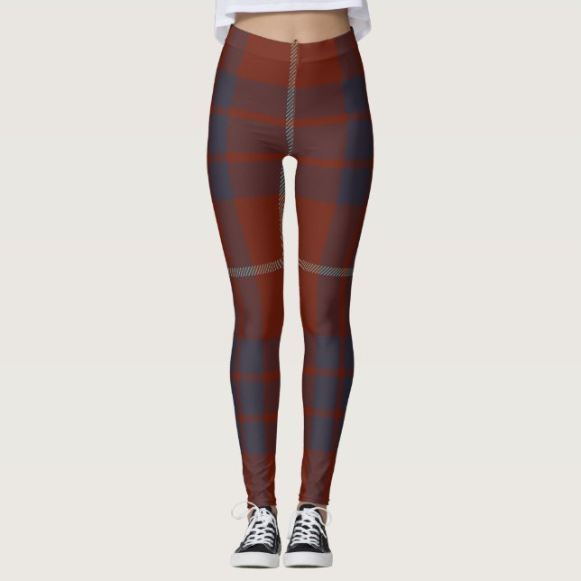 Hamilton Tartan Clan Plaid Leggings (Front)