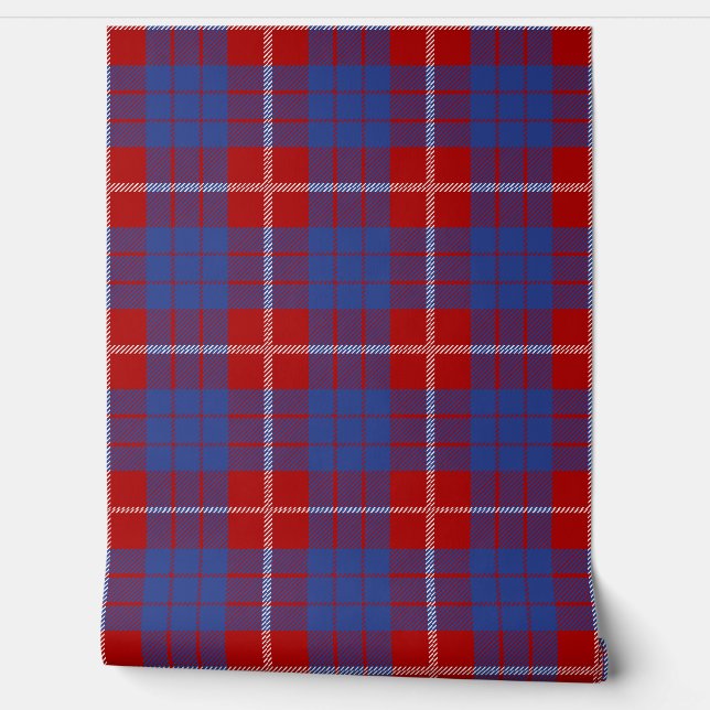 Hamilton Tartan Plaid Scottish Clan Wallpaper (Unrolling)