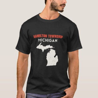 Hamilton township Michigan USA State America Trave T-Shirt