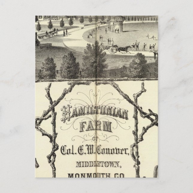 Hamiltonian Farm in Middletown, NJ Postcard (Front)