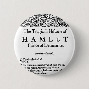 Hamlet 6 Cm Round Badge