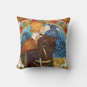 Hamlet, Alphonse Mucha Cushion
