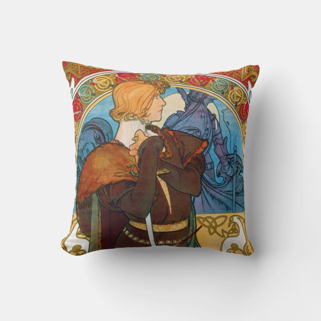 Hamlet, Alphonse Mucha Cushion (Front)