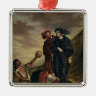 Hamlet and Horatio in the Cemetery Metal Tree Decoration