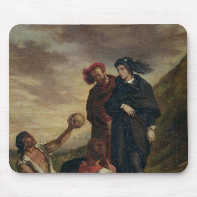 Hamlet and Horatio in the Cemetery Mouse Mat (Front)
