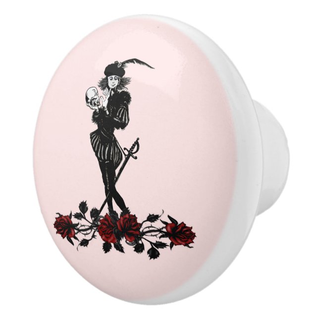 Hamlet Pink  Ceramic Knob (Right)