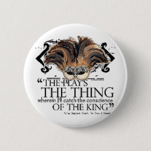 Hamlet Play Quote 6 Cm Round Badge