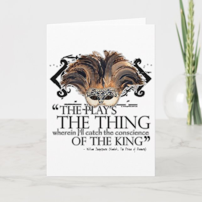 Hamlet Play Quote Card (Front)