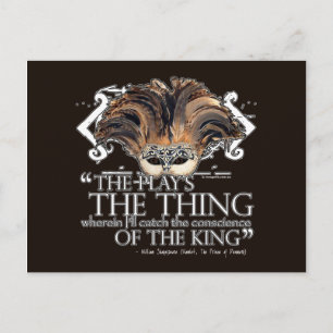Hamlet Play Quote Postcard