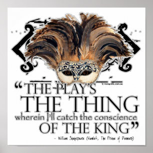 Hamlet Play Quote Poster