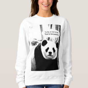 Hamlet Shakespeare Quote Panda Bear Women's Sweatshirt