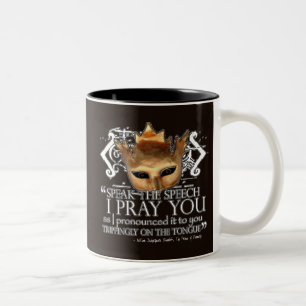 Hamlet "Speak the speech ..." Two-Tone Coffee Mug