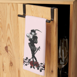 Hamlet The Bard Pink Kitchen Towel