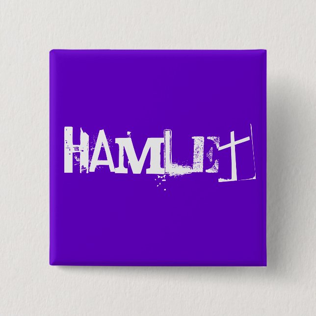 Hamlet - The Shakespeare Series 15 Cm Square Badge (Front)