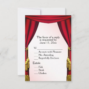 Hamlet Theatre Theme RSVP Card
