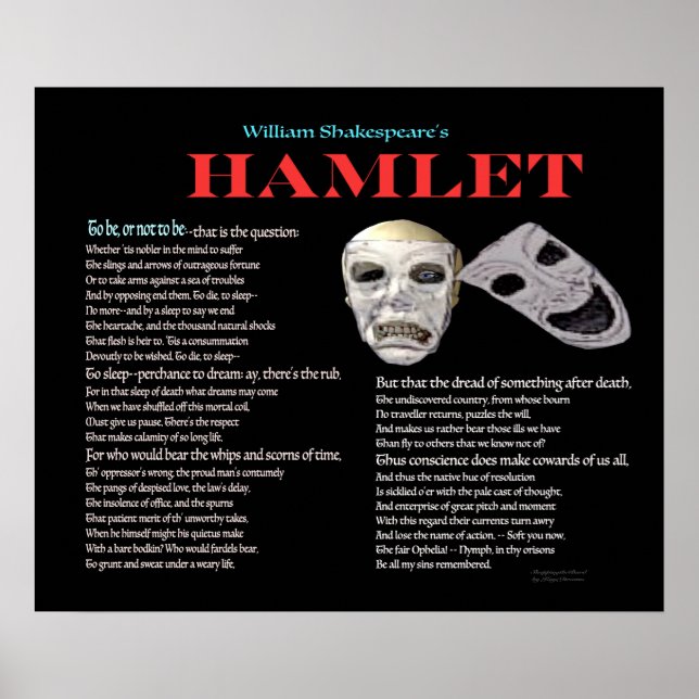 Hamlet To be or not to be Poster (Front)