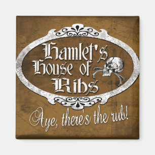 Hamlet's House of Ribs Magnet