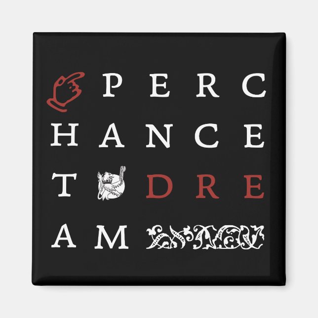 Hamletting it up (magnet) magnet (Front)