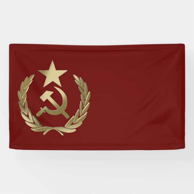 Hammer and sickle banner (Horizontal)