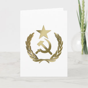 Hammer and sickle card