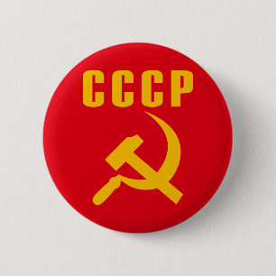 hammer and sickle cccp ussr 6 cm round badge