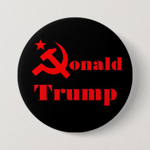 Hammer and sickle "Donald Trump" 7.5 Cm Round Badge