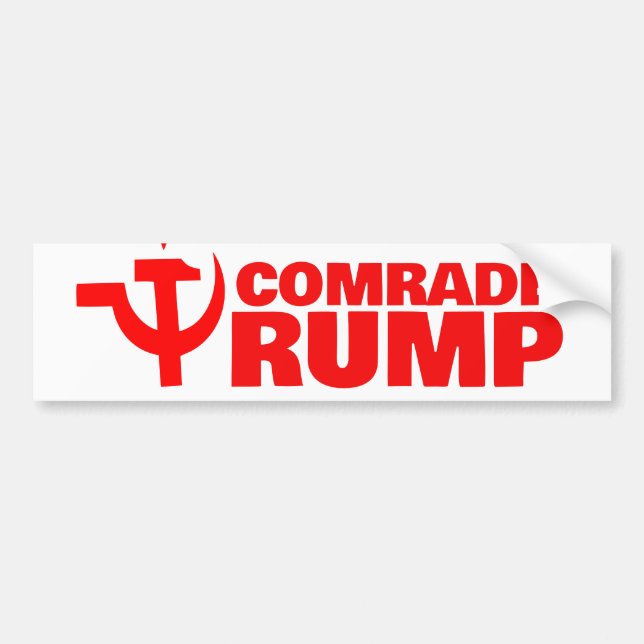 Hammer and sickle "Donald Trump" Bumper Sticker (Front)