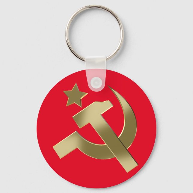 Hammer and sickle key ring (Front)