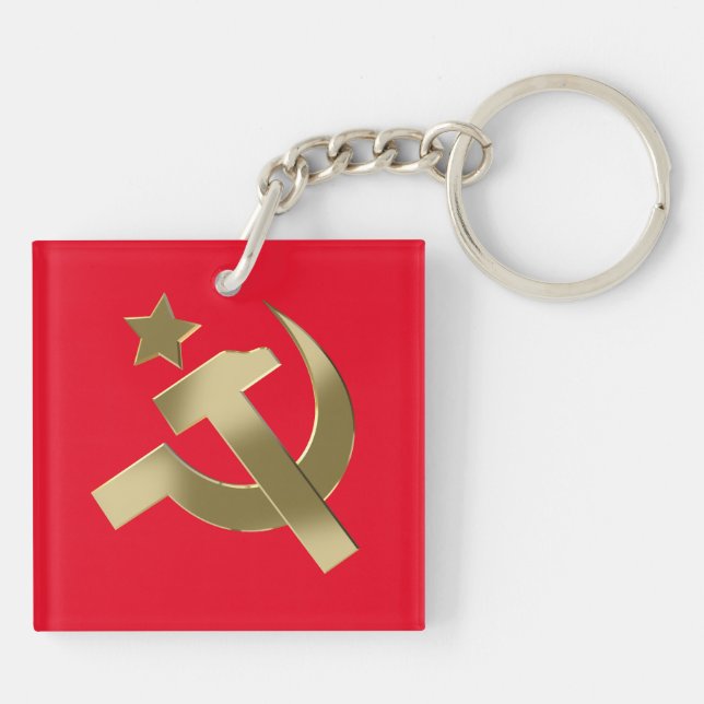 Hammer and sickle key ring (Back)
