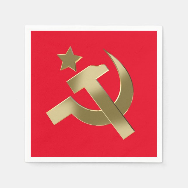 Hammer and sickle napkin (Front)