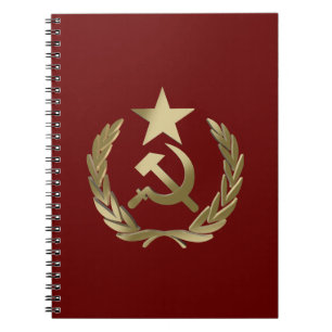Hammer and sickle notebook