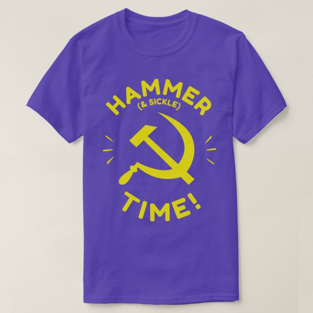 Hammer And Sickle Time T-Shirt (Design Front)