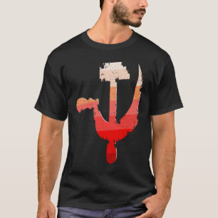 Hammer And Sickle Worker Hardworkers Farmer T-Shirt