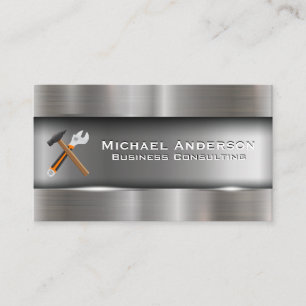 Hammer and Wrench   Construction Business Card