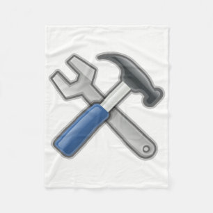 Hammer and Wrench Fleece Blanket