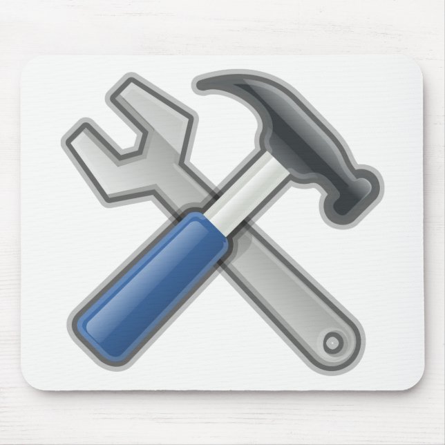 Hammer and Wrench Mouse Mat (Front)