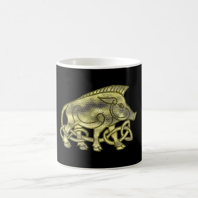 Hammer Brass Celtic Boar Mug (Center)