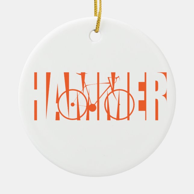Hammer Ceramic Tree Decoration (Front)
