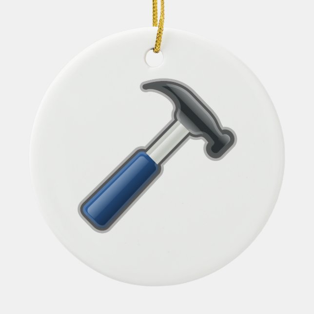 Hammer Ceramic Tree Decoration (Front)