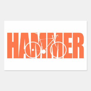 Hammer Cycling Rectangular Sticker